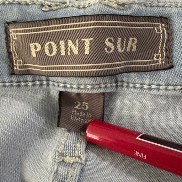 J.Crew Point Sur Hightower Straight Jeans High Rise Light Wash Stretch Size 25 - Picture 7 of 9